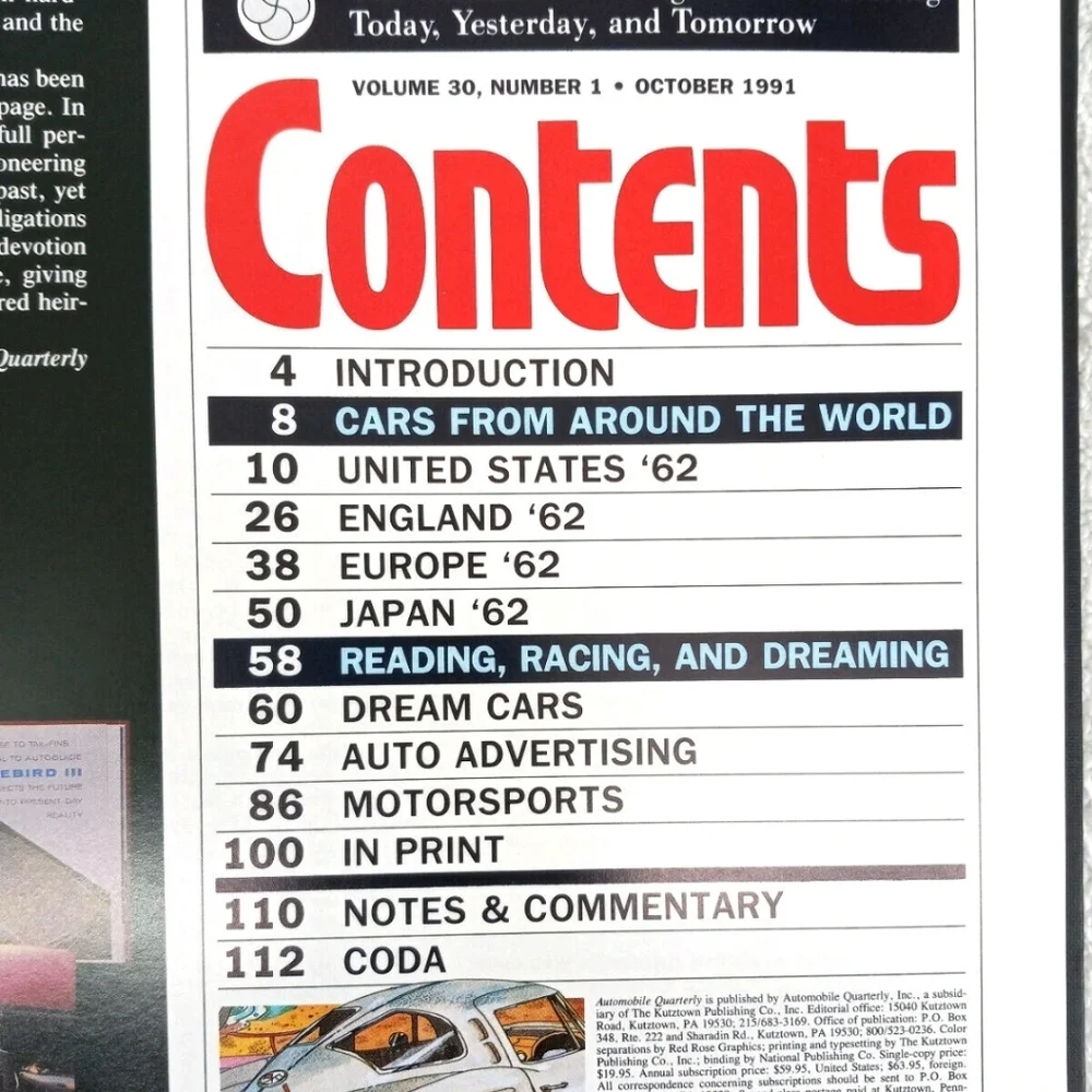 Automobile Quarterly Hardcover Book Lot